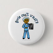 Dunkler Röntgentechniker Button (Vorderseite)
