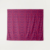 Dunkler Rosa Stern Wandteppich (Vorderseite (Horizontal))