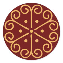 Dunkler Roter Weihnachtsweihnachtsbold mit Goldsch