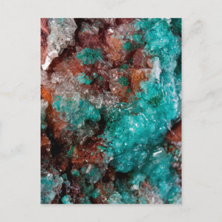 Dunkler Rust und Aquamarines Quarz Postkarte