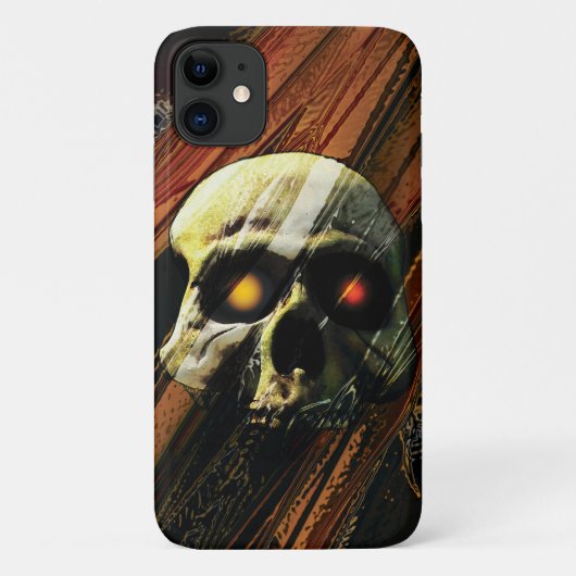 Dunkler Schädel Case-Mate iPhone Hülle (Rückseite)