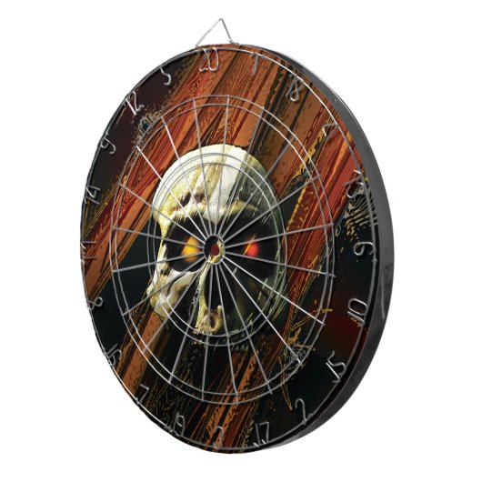 Dunkler Schädel Dartscheibe (Vorderseite rechts)