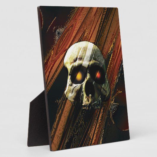 Dunkler Schädel Fotoplatte (Seite)