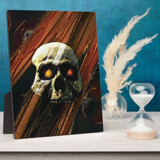 Dunkler Schädel Fotoplatte (Seite)