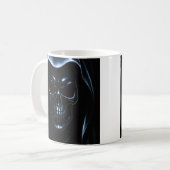 Dunkler Schädel Kaffeetasse (Vorderseite Links)