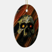Dunkler Schädel Keramik Ornament (Rechts)