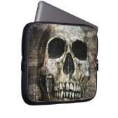 Dunkler Schädel Laptopschutzhülle (Vorne Rechts)
