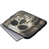 Dunkler Schädel Laptopschutzhülle (Vorne Knopf)