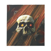 Dunkler Schädel Notizblock (Vorderseite)