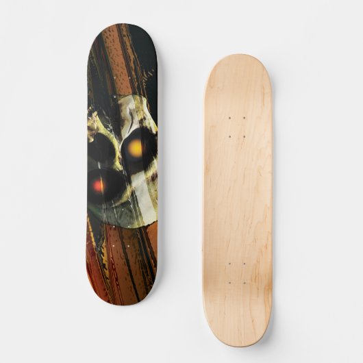 Dunkler Schädel Skateboard (Vorderseite)