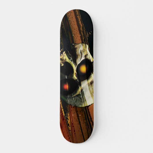Dunkler Schädel Skateboard (Vorne)