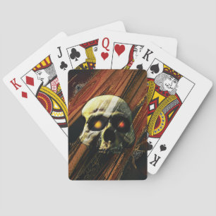 Dunkler Schädel Spielkarten