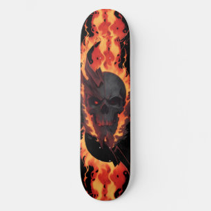Dunkler Schädel totes Feuer 5 Original Skateboard