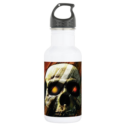 Dunkler Schädel Trinkflasche (Vorderseite)