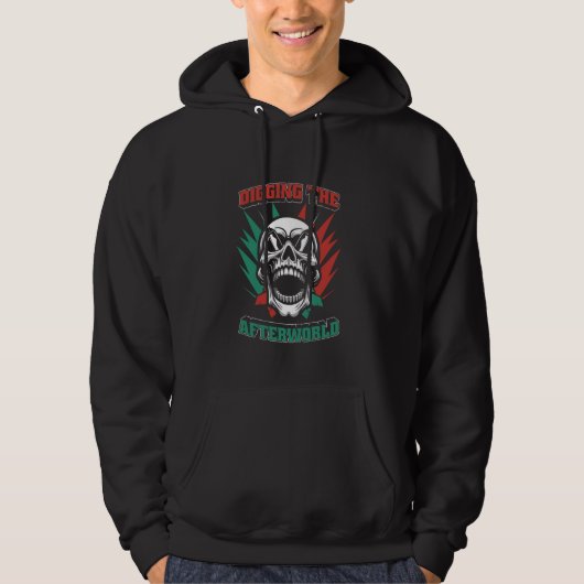 Dunkler Schädelbogen - Dartboard-Darts Hoodie (Vorderseite)