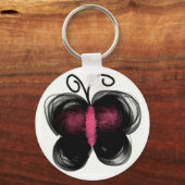 Dunkler Schmetterling Schlüsselanhänger (Vorderseite)