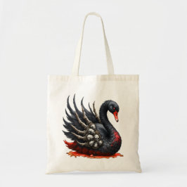 Dunkler Schwan der Knochen – gothische Eleganz Tragetasche