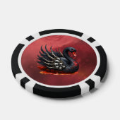 Dunkler Schwan der Knochen – Gotische Eleganz  Pokerchips (Einzeln)