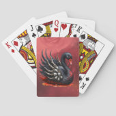 Dunkler Schwan der Knochen – Gotische Eleganz Spielkarten (Rückseite)