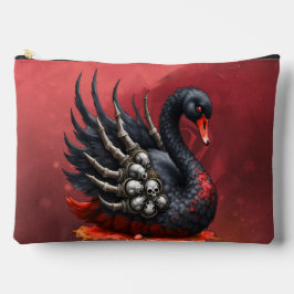 Dunkler Schwan der Knochen – Gotische Eleganz  Zubehörtasche