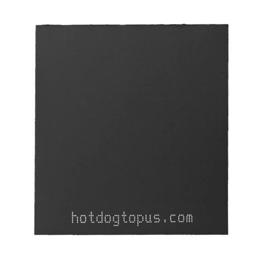 Dunkler schwarzer Editor für weiße Gel Stifte und  Notizblock (Vorderseite)