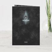 Dunkler Schwermetall Tod Schädel Friedhof Geburtst Karte (Rückseite)