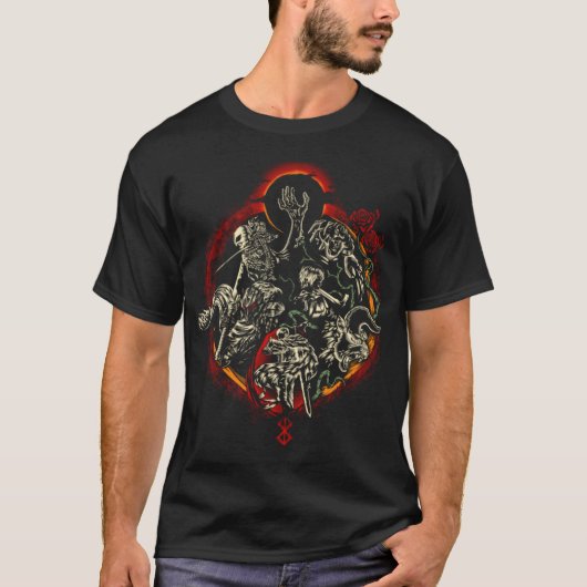 Dunkler Schwertkämpfer T-Shirt (Vorderseite)