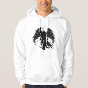 Dunkler Sensenengel in Kapuzenrobe Hoodie