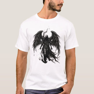Dunkler Sensenengel in Kapuzenrobe T-Shirt