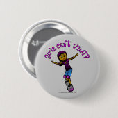 Dunkler Skater mit Helm Button (Vorne & Hinten)