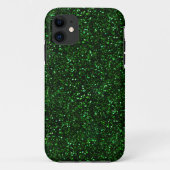 Dunkler Smaragdgrün-Glitzer Case-Mate iPhone Hülle (Rückseite)