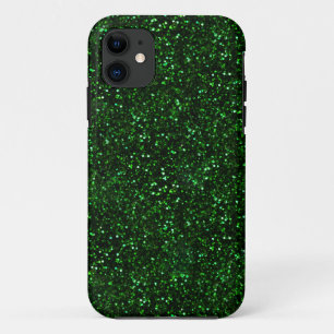 Dunkler Smaragdgrün-Glitzer Case-Mate iPhone Hülle