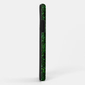 Dunkler Smaragdgrün-Glitzer Case-Mate iPhone Hülle (Hinten/Rechts)