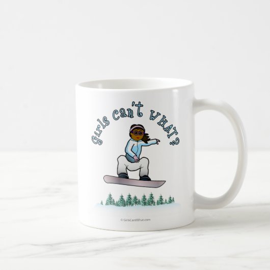 Dunkler Snowboarder Kaffeetasse (Rechts)