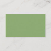 Dunkler Spargel, solide Farbe Visitenkarte (Vorderseite)