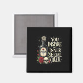 Dunkler Spaß Gift Flasche Gothic Halloween Aesthet Magnet (Vorderseite/Rückseite)