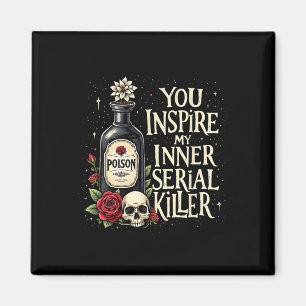 Dunkler Spaß Gift Flasche Gothic Halloween Aesthet Magnet