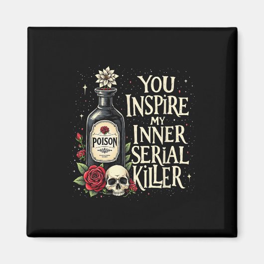 Dunkler Spaß Gift Flasche Gothic Halloween Aesthet Magnet (Vorne)