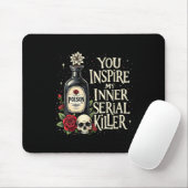 Dunkler Spaß Gift Flasche Gothic Halloween Aesthet Mousepad (Mit Mouse)