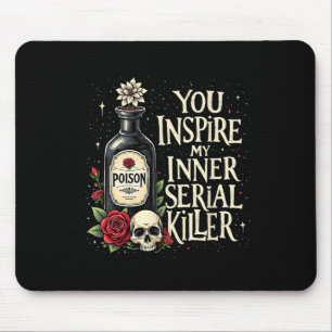 Dunkler Spaß Gift Flasche Gothic Halloween Aesthet Mousepad