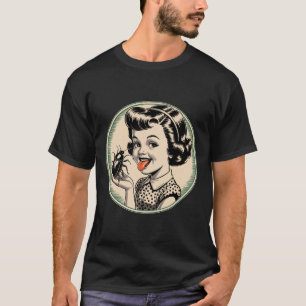 Dunkler Spaß Vintag Retro Funny Clic - Bug Licker T-Shirt