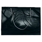 Dunkler Spooky Forest Große Geschenktüte (Rückseite)