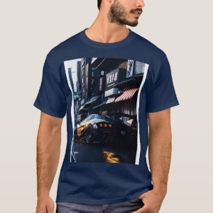 Dunkler Sport in der japanischen Stadt 3 T-Shirt