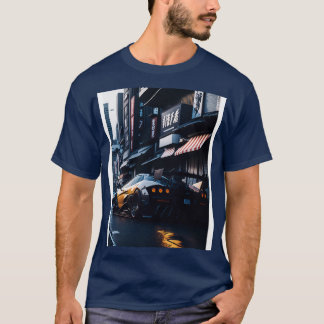 Dunkler Sport in der japanischen Stadt 3 T-Shirt