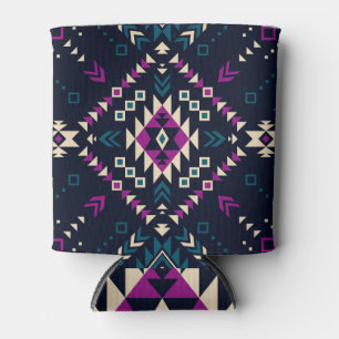 Dunkler Stamm Navajo, Vintag geometrisch. Dosenkühler
