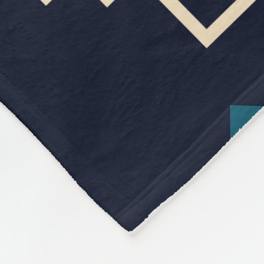 Dunkler Stamm Navajo, Vintag geometrisch. Fleecedecke (Ecke)