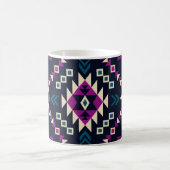 Dunkler Stamm Navajo, Vintag geometrisch. Kaffeetasse (Mittel)
