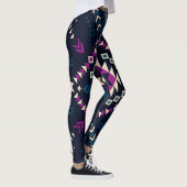 Dunkler Stamm Navajo, Vintag geometrisch. Leggings (Rechts)