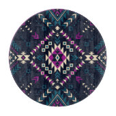 Dunkler Stamm Navajo, Vintag geometrisch. Schneidebrett (Vorderseite)