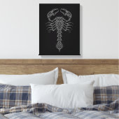Dunkler Stamm-Skorpion Leinwanddruck (Insitu (Schlafzimmer))
